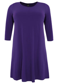 Dress A-line DOLCE - purple - #4