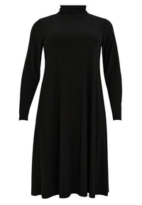 Dress mid calf turtleneck DOLCE - black - #4
