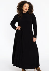 Dress full length turtleneck DOLCE - black - #4