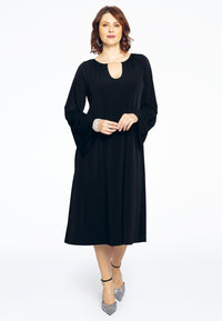 Dress A-line with chain DOLCE - black - #2