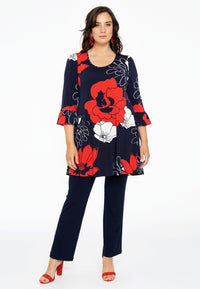 Tunic wide bottom POPPY - red - #2