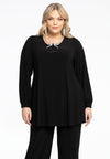 Tunic Wide Bottom Strass Ribbon DOLCE - black - #2
