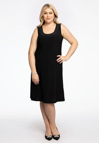 Dress Sleeveless Strass DOLCE - black - #1