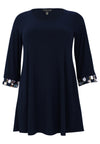 Tuniek wide bottom met steentjes DOLCETunic wide bottom stones DOLCE - blue - #3