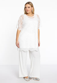 Shirt Tee LACE - ecru - #1