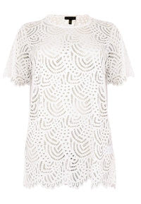 Shirt Tee LACE - ecru - #3