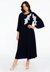Dress A-line flower lace DOLCE - blue - #1