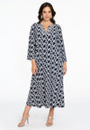 Dress V-neck COLLIER - blue