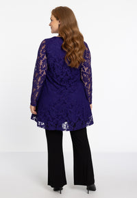 Tunic wide bottom LACE - purple - #2