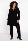 Tunic wide bottom cut-out DOLCE - black