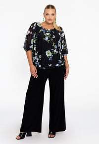 Tunic smocked cuffs BLUETT - black - #2