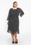 Dress flare DOTS - black - #2