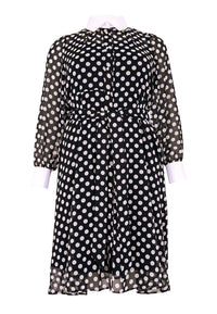 Dress flare DOTS - black - #4