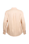 Shirt A-line bow SATIN - pink - #5