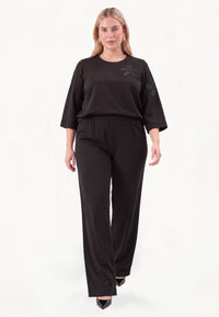 Trousers straight ECO VERO - black - #1