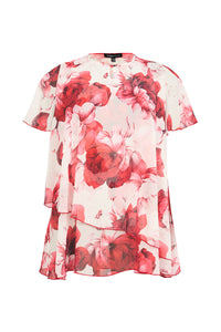 Tunic A-line ISLA - red - #4
