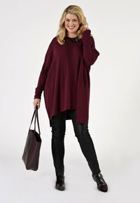 Legging full stretch leather - red - #1