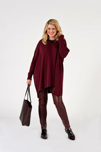 Legging full stretch leather - red - #2