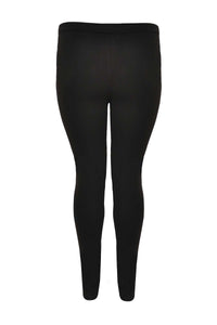 Legging half stretch leather - black - #3