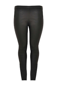 Legging half stretch leather - black - #4