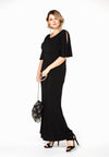 Dress long cold shoulder DOLCE - black
