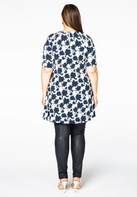 Tunic wide bottom CLAUDIA - white - #3