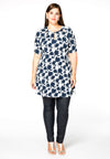 Tunic wide bottom CLAUDIA - white - #1
