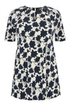 Tunic wide bottom CLAUDIA - white - #4
