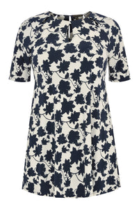 Tunic wide bottom CLAUDIA - white - #4