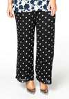Trousers long DOTS - black