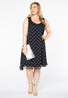 Dress sleeveless DOTS - blue