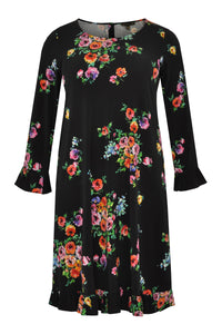 Dress ruffled ROSA - black - #4
