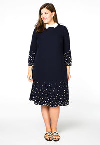 Dress PEARLS - blue - #1