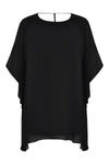 Tunic voile diamond strap - black - #4