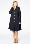 Jacket interlock pearlbutton - blauw