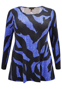 Tunic flare knit NICE - blue - #4