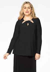 Shirt relax drape DOLCE - black - #1
