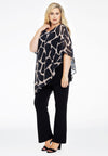Tunic asymmetric GIRAFFE - brown - #1