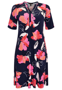 Dress A-line pearls LILY - blue - #4