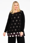 Tunic flare POLKA - black - #2