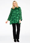 Tunic turtle neck DÉVORÉ - green