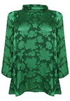 Tunic turtle neck DÉVORÉ - green - #4