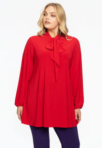 Tunic wide bottom bow DOLCE - red - #2