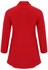 Tunic wide bottom bow DOLCE - red - #5