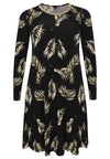 Dress A-line PALM - black - #4