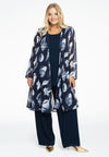Cardi-blouse sea shells - blauw