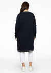 Cardigan contrast piping - blue - #3