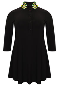 Tunic wide bottom sequins DOLCE - black - #4