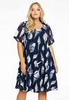 Dress A-line SEA SHELLS - blue - #2