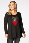 Tunic Cat flare - black - #1